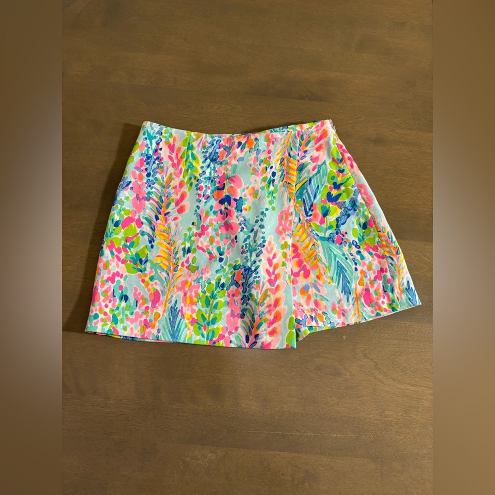Lilly Pulitzer Colorful Floral Mini Skirt